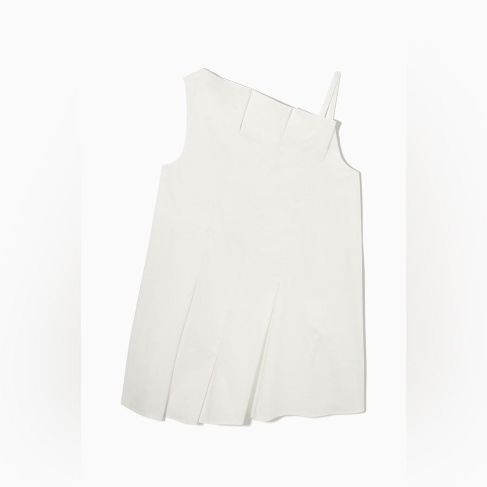BRAND NEW COS ASYMMETRIC PLEATED SLEEVELESS TOP